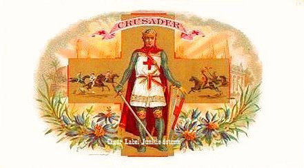 Crusader- cigar box label