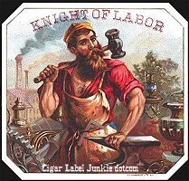 Knight of Labor cigar box label