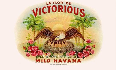 LFD Victorious cigar box label