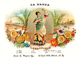 La Danza cigar box label