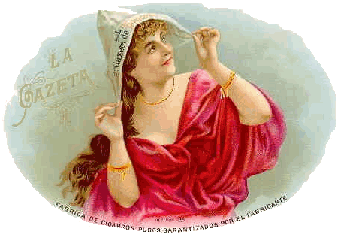 la gazeta cigar box label