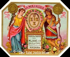 La Majagua cigar box label