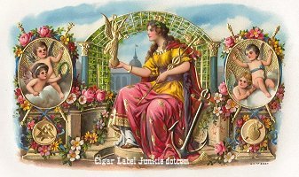 La Riqueza cigar box label