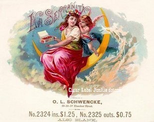La Serranita cigar box label