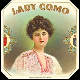 Lady Como-outer cigar label