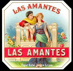 Las Amantes outer cigar label