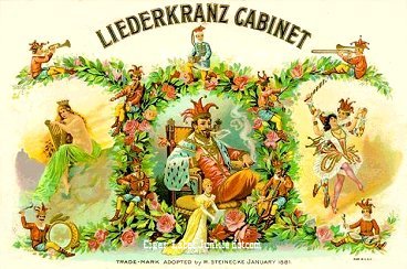 Liederkranz cigar box label