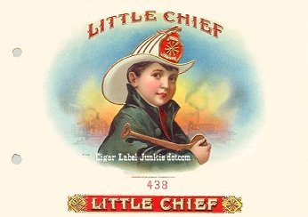 Little Chief cigar box label
