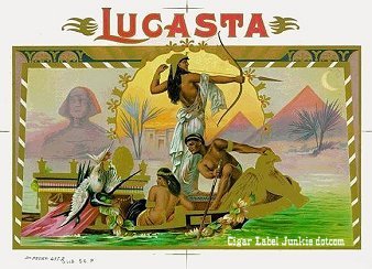 Lucasta cigar box label