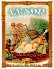 Luxor cigar label