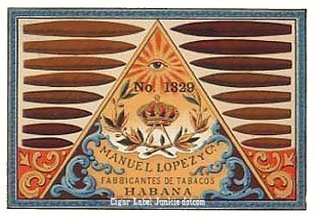 M Lopez- cigar box label