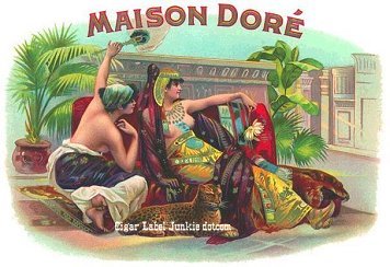 Maison Dore cigar box label