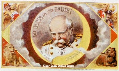 Man In the Moon cigar box label