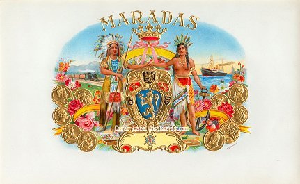 Maradas- cigar box label