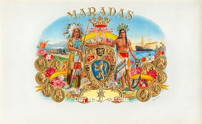 Maradas inner cigar label