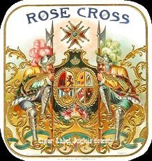 Rose Cross- cigar box label