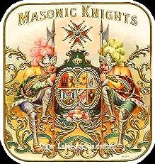 Masonic Knights- cigar box label