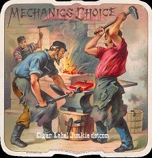 Mechanics Choice cigar box label
