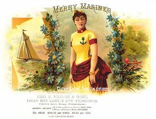 Merry Marniner cigar box label