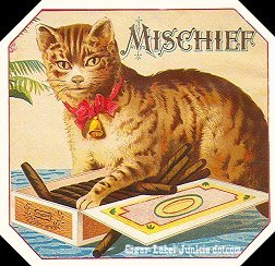 Mischief- cigar label