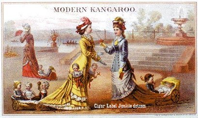 strange theme cigar label