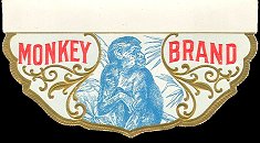 Monkey Brand seal- cigar box label