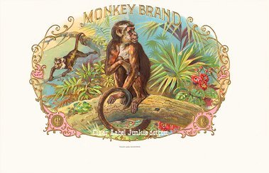 Monkey Brand- cigar box label
