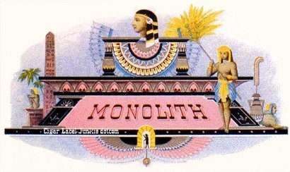 Monolith cigar box label