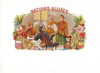 Nations Alliees inner cigar label