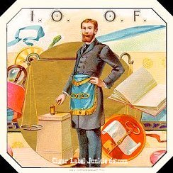 Odd Fellows- cigar box label