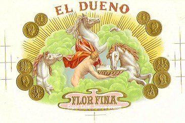 El Dueno- cigar box label
