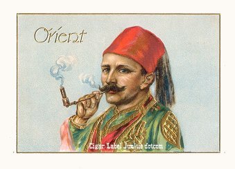 Orient cigar box label