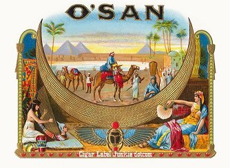 O'san cigar box label