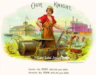Our Knight cigar box label