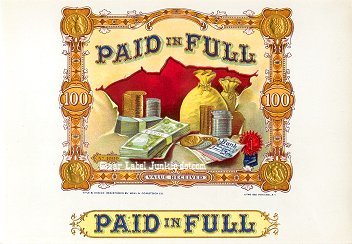 Paid In Full inner cigar label