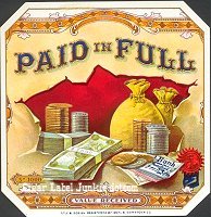 Paid In Full outer cigar box label