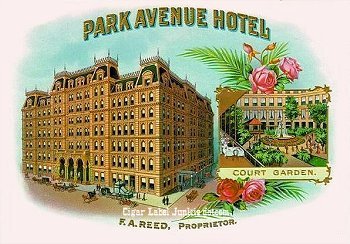 Park Ave- cigar box label