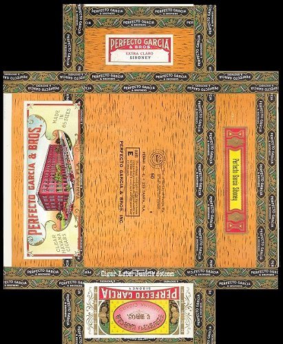 Perfecto Garcia- cigar box label