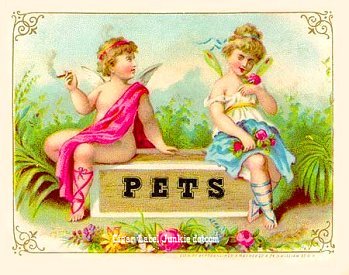 Pets- cigar box label