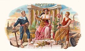 Protecta inner cigar label