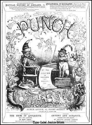 Punch Magazine- cigar box label