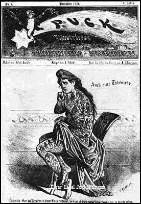 Puck Cover 1876- cigar box label