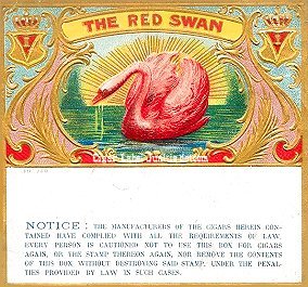 Red Swan- cigar box label