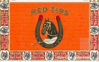 Red Tips outer cigar box label