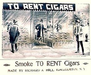 To Rent Cigars cigar box label