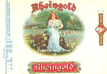 Rheingold cigar box label