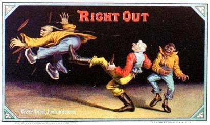 Right Out cigar box label