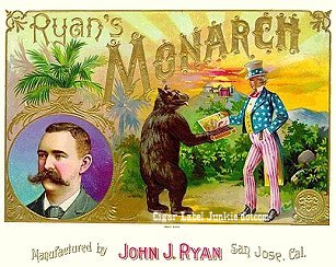 animals/bears theme cigar label