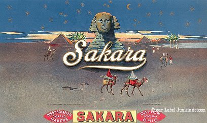 sand general cigar box label