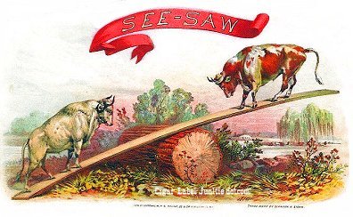 See Saw- cigar box label